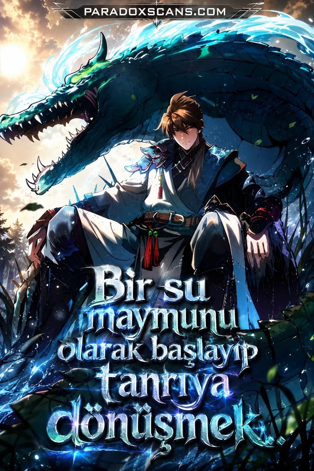 Bir su maymunu olarak başlayıp tanrıya dönüşmek manga kapağı